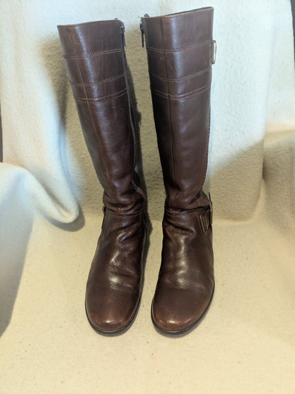 ECCO knee high leather riding style boots.